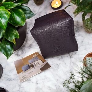 Giorgio Armani Rich Brown Leather Case
